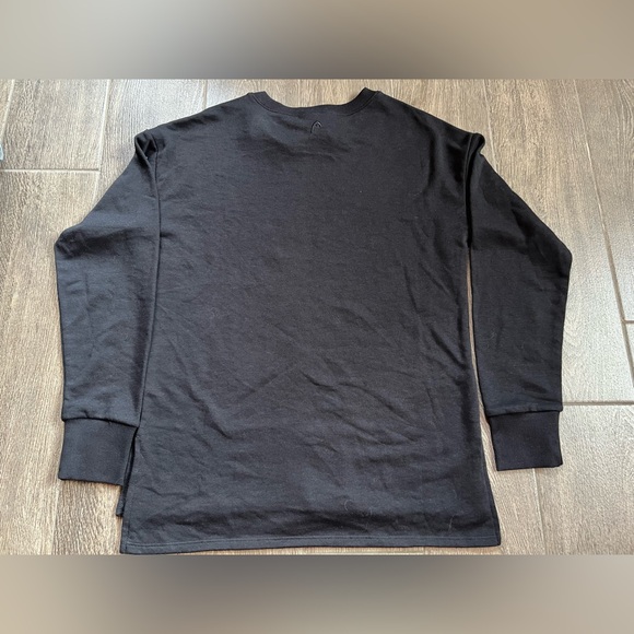 HEAD NWT Black Crewneck Sweatshirt Pullover Athletic Lounge Size Small - Picture 4 of 4